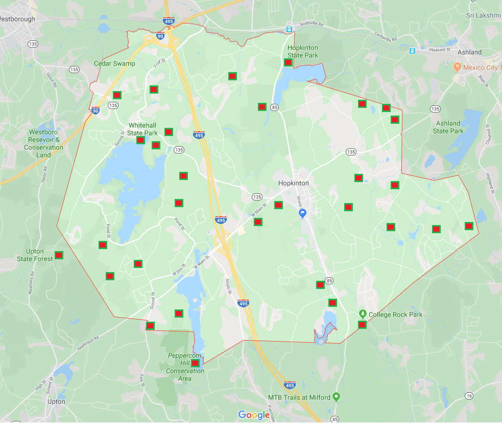 Hopkinton Area Trail Locations